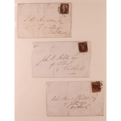 1478 - GB.QUEEN VICTORIA 1841 'BLACK PLATES' COLLECTION of 1d red-browns from black plates 1b to 11 inludes... 