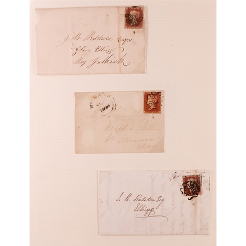 1478 - GB.QUEEN VICTORIA 1841 'BLACK PLATES' COLLECTION of 1d red-browns from black plates 1b to 11 inludes... 