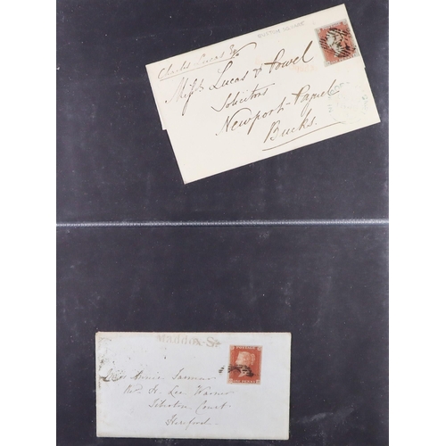 1486 - GB.QUEEN VICTORIA 1841 - 1899 COVERS collection of 27 stamped covers on pages, '2' in Maltese Cross,... 