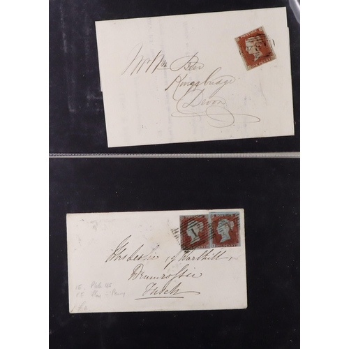 1486 - GB.QUEEN VICTORIA 1841 - 1899 COVERS collection of 27 stamped covers on pages, '2' in Maltese Cross,... 