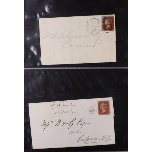 1486 - GB.QUEEN VICTORIA 1841 - 1899 COVERS collection of 27 stamped covers on pages, '2' in Maltese Cross,... 