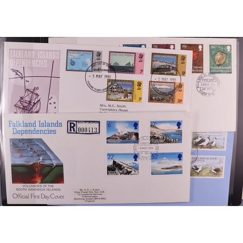 156 - SMALL COLLECTOR'S ESTATE in two cartons, includes Br Commonwealth 1977-84 fdc's collection in three ... 