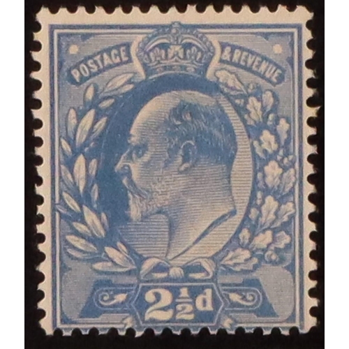 1616 - GB.EDWARD VII 1911 2½d dull blue perf 15x14 with double (thick, shiny) gum, SG 284var, mint lightly ... 