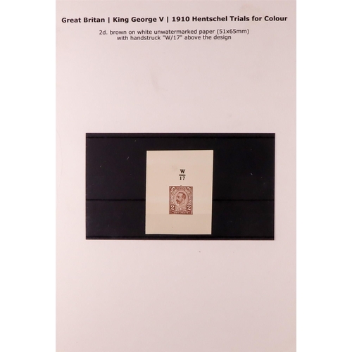 1650 - GB.GEORGE V DOWNEY HEADS - THE KLEMPKA FAMILY COLLECTION OF THE 1910 HENTSCHEL TRIALS FOR COLOUR ONL... 