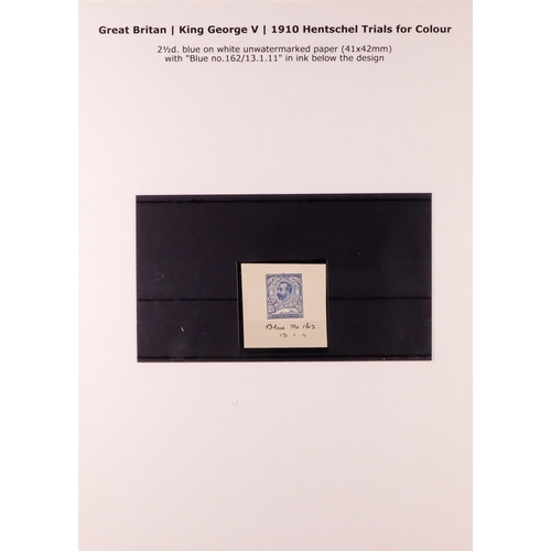 1650 - GB.GEORGE V DOWNEY HEADS - THE KLEMPKA FAMILY COLLECTION OF THE 1910 HENTSCHEL TRIALS FOR COLOUR ONL... 