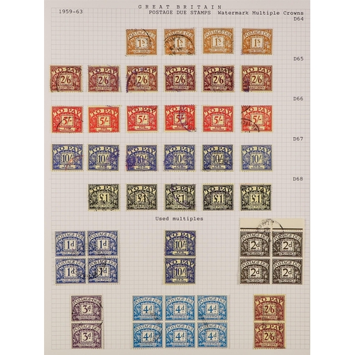 1659 - GB.ELIZABETH II 1952 - 1999 USED COLLECTION in 2 albums, somewhat specialized and comprehensive incl... 