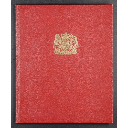 1671 - GB.ELIZABETH II 1959 DELEGATES STAMP HANDBOOK. ITU Geneva presentation handbook / album includes the... 