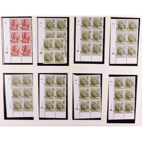 1672 - GB.ELIZABETH II 1960's-2010's REGIONALS NEVER HINGED MINT COLLECTION of blocks of 4 & 6 in three alb... 