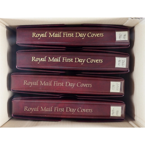 1685 - GB.ELIZABETH II 1969-2012 PRESENTATION PACKS & FDC's Comprehensive collection in 16 covers albums, i... 