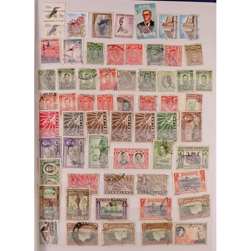 169 - WORLD USED RANGES MOSTLY COMMONWEALTH Late 19th Century to 1990's used stamps in seventeen stockbook... 