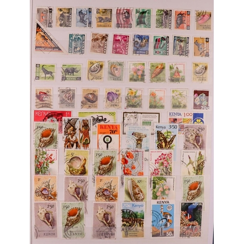 169 - WORLD USED RANGES MOSTLY COMMONWEALTH Late 19th Century to 1990's used stamps in seventeen stockbook... 