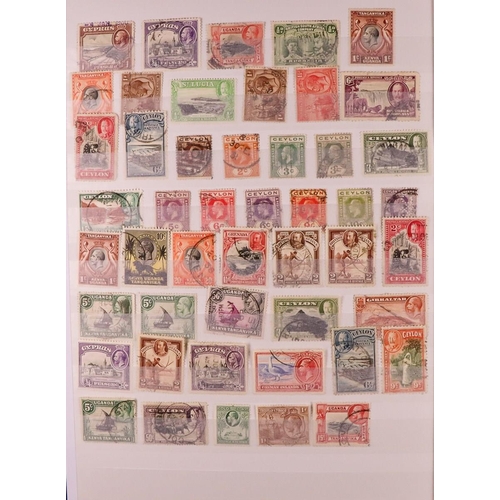 169 - WORLD USED RANGES MOSTLY COMMONWEALTH Late 19th Century to 1990's used stamps in seventeen stockbook... 