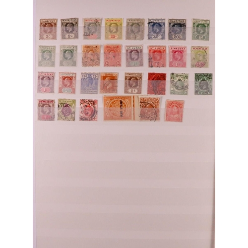 169 - WORLD USED RANGES MOSTLY COMMONWEALTH Late 19th Century to 1990's used stamps in seventeen stockbook... 