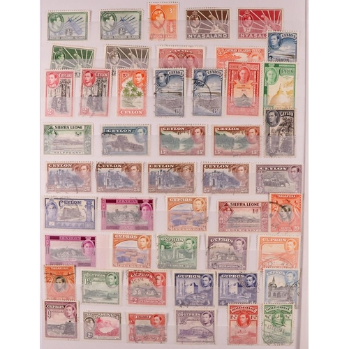 169 - WORLD USED RANGES MOSTLY COMMONWEALTH Late 19th Century to 1990's used stamps in seventeen stockbook... 