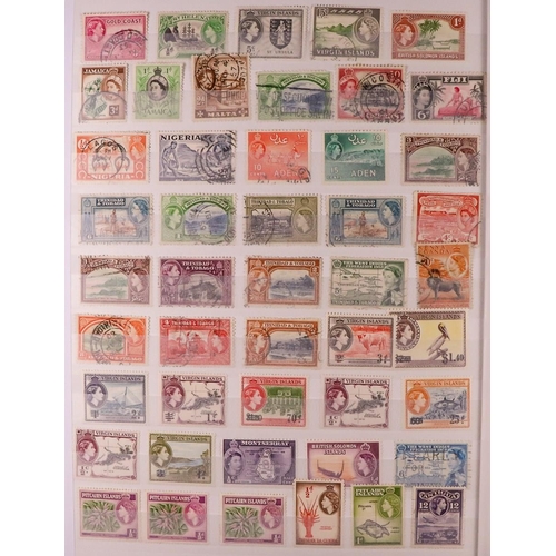 169 - WORLD USED RANGES MOSTLY COMMONWEALTH Late 19th Century to 1990's used stamps in seventeen stockbook... 