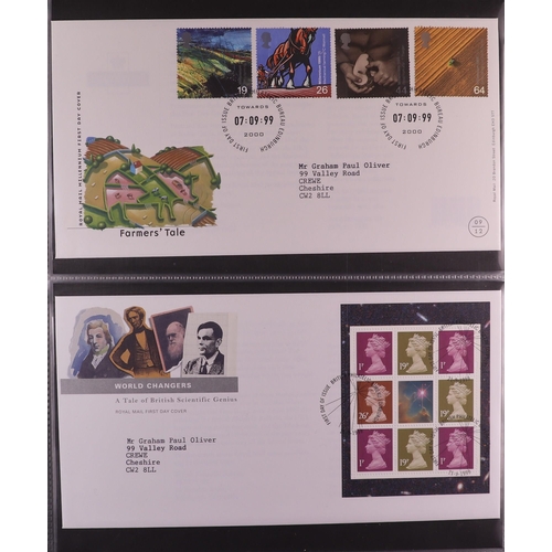 1704 - GB.ELIZABETH II 1971-1999 NEVER HINGED MINT BLOCKS, PRESENTATION PACKS & FDC's Collection in 17 albu... 