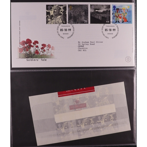 1704 - GB.ELIZABETH II 1971-1999 NEVER HINGED MINT BLOCKS, PRESENTATION PACKS & FDC's Collection in 17 albu... 