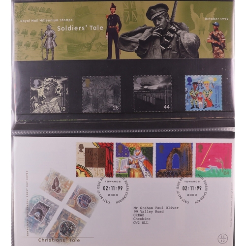 1704 - GB.ELIZABETH II 1971-1999 NEVER HINGED MINT BLOCKS, PRESENTATION PACKS & FDC's Collection in 17 albu... 