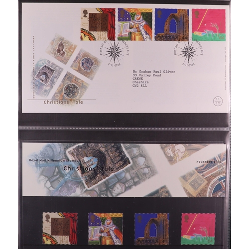 1704 - GB.ELIZABETH II 1971-1999 NEVER HINGED MINT BLOCKS, PRESENTATION PACKS & FDC's Collection in 17 albu... 