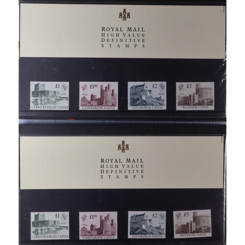 1705 - GB.ELIZABETH II 1971-2001 NEVER HINGED MINT COLLECTION includes 1971-1986 collection in Windsor albu... 