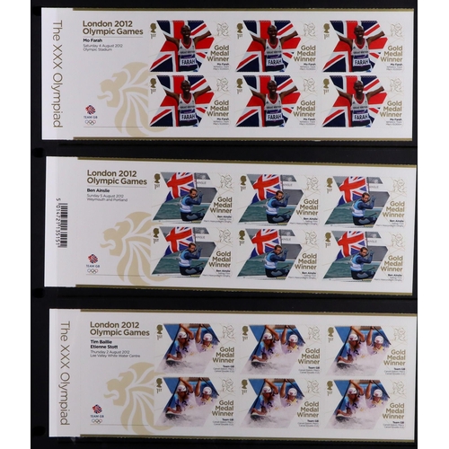 1708 - GB.ELIZABETH II 1971-2012 MINT ASSEMBLY includes 1971-1992 & 2007-2009 issues never hinged mint on s... 