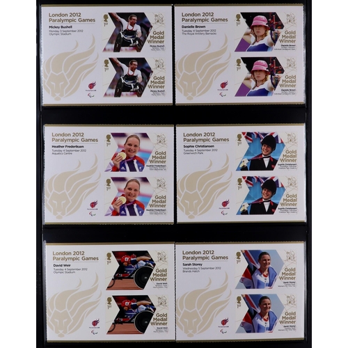 1719 - GB.ELIZABETH II 1971-2024 COMMEMORATIVE ISSUES COMPLETE NEVER HINGED MINT COLLECTION on stock pages,... 