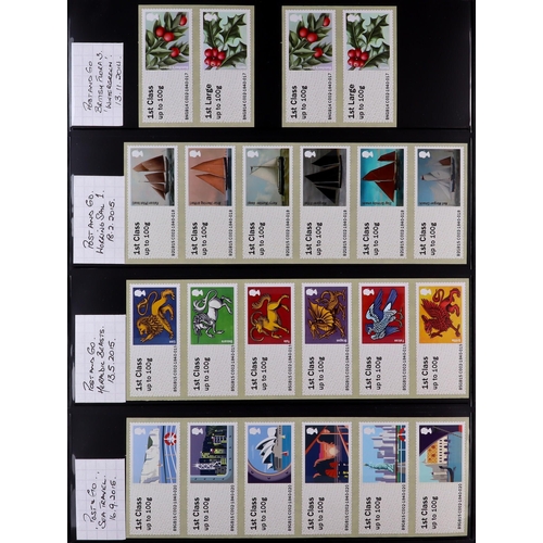 1720 - GB.ELIZABETH II 1971-2024 DEFINITIVE ISSUES Never hinged mint collection on stock pages, includes Ma... 