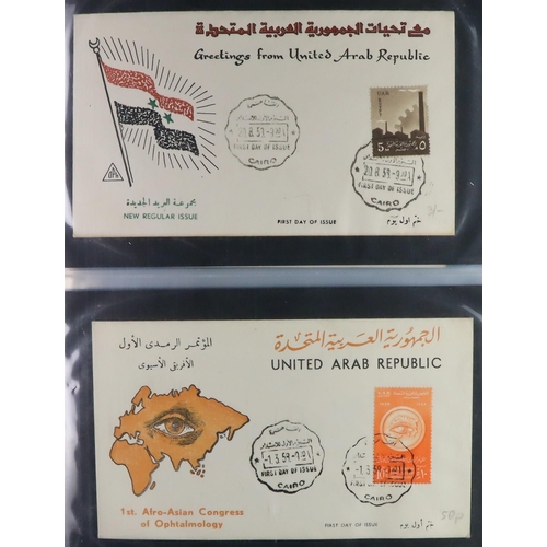 176 - WORLD IN TWO CARTONS includes Egypt 1950's-1970's fdc's, St Thomas & Prince Is 1980's-1990's collect... 