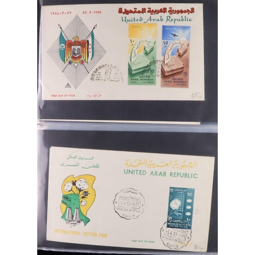 176 - WORLD IN TWO CARTONS includes Egypt 1950's-1970's fdc's, St Thomas & Prince Is 1980's-1990's collect... 