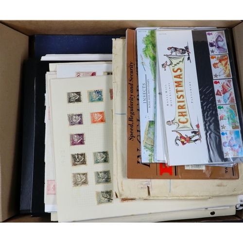 179 - WORLD ACCUMULATION in two cartons, includes mostly used stamps in packets & envelopes, Great Britain... 