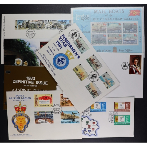 1808 - GB.ISLANDS PRESENTATION PACKS AND COVERS. A small selection comprising of I.O.M packs and mini sheet... 