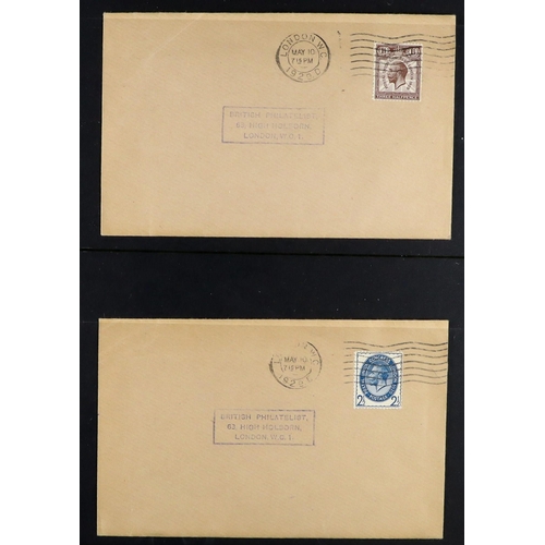 1822 - GB.FIRST DAY COVERS 1929 (10 May) PUC low values set on 3 matching envelopes (½d and 1d together) wi... 