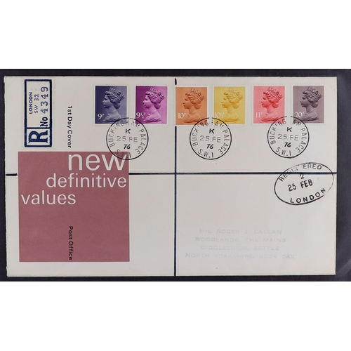 1840 - GB.FIRST DAY COVERS 1902-2000 COLLECTION in sixteen albums, includes better cancels such as 1902 ½d ... 