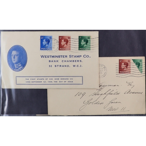 1840 - GB.FIRST DAY COVERS 1902-2000 COLLECTION in sixteen albums, includes better cancels such as 1902 ½d ... 