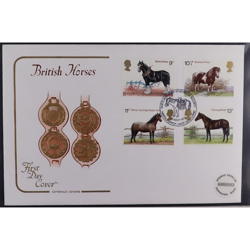 1840 - GB.FIRST DAY COVERS 1902-2000 COLLECTION in sixteen albums, includes better cancels such as 1902 ½d ... 