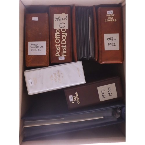 1840 - GB.FIRST DAY COVERS 1902-2000 COLLECTION in sixteen albums, includes better cancels such as 1902 ½d ... 