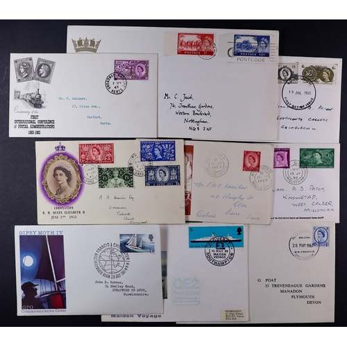 1841 - GB.FIRST DAY COVERS 1953 - 1970 collection of FDCs, commemorative, souvenir and regular covers. Incl... 