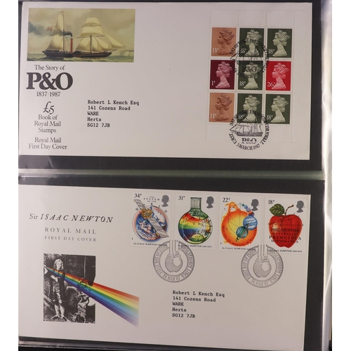 1842 - GB.FIRST DAY COVERS 1960's-2022 HOARD in fifteen albums & loose in boxes, includes commems, mini-she... 