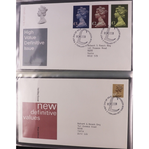 1842 - GB.FIRST DAY COVERS 1960's-2022 HOARD in fifteen albums & loose in boxes, includes commems, mini-she... 