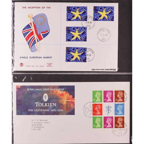 1847 - GB.FIRST DAY COVERS 1983 - 1995 with better CDS and Prestige booklet panes. Includes  1988 Linnean (... 