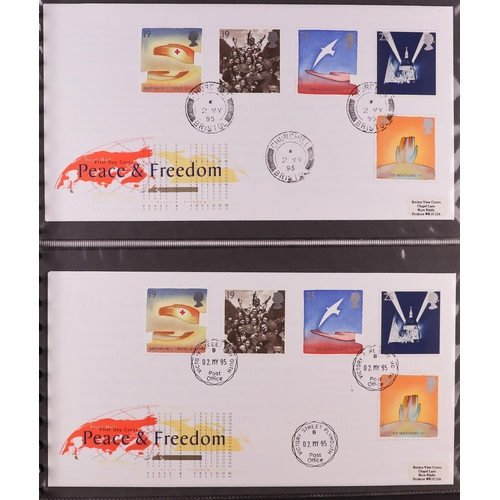 1847 - GB.FIRST DAY COVERS 1983 - 1995 with better CDS and Prestige booklet panes. Includes  1988 Linnean (... 