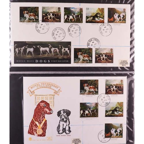 1847 - GB.FIRST DAY COVERS 1983 - 1995 with better CDS and Prestige booklet panes. Includes  1988 Linnean (... 