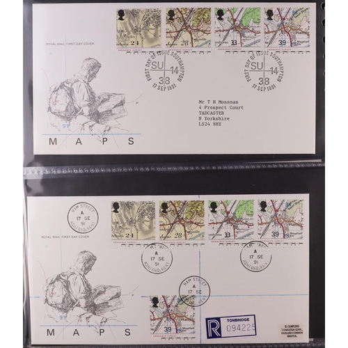 1847 - GB.FIRST DAY COVERS 1983 - 1995 with better CDS and Prestige booklet panes. Includes  1988 Linnean (... 