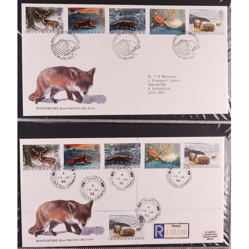 1847 - GB.FIRST DAY COVERS 1983 - 1995 with better CDS and Prestige booklet panes. Includes  1988 Linnean (... 