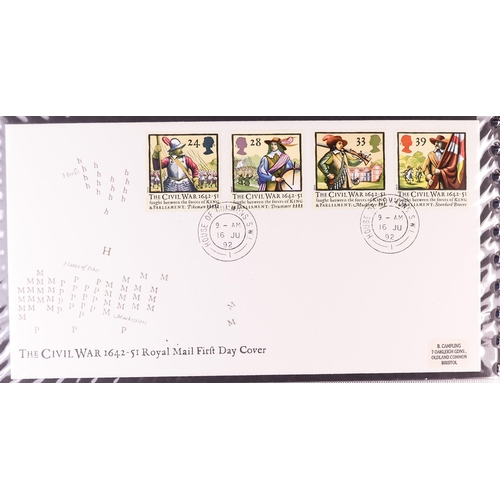 1847 - GB.FIRST DAY COVERS 1983 - 1995 with better CDS and Prestige booklet panes. Includes  1988 Linnean (... 