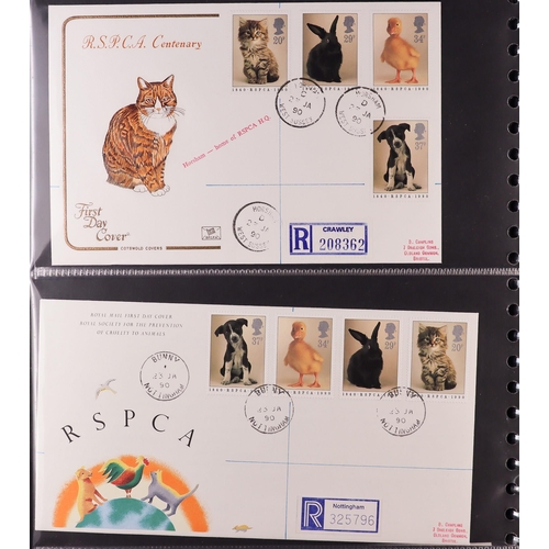 1847 - GB.FIRST DAY COVERS 1983 - 1995 with better CDS and Prestige booklet panes. Includes  1988 Linnean (... 