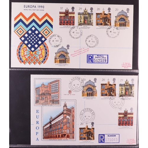 1847 - GB.FIRST DAY COVERS 1983 - 1995 with better CDS and Prestige booklet panes. Includes  1988 Linnean (... 