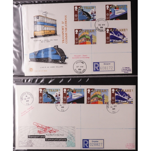 1847 - GB.FIRST DAY COVERS 1983 - 1995 with better CDS and Prestige booklet panes. Includes  1988 Linnean (... 