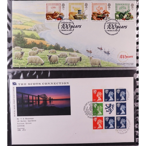 1847 - GB.FIRST DAY COVERS 1983 - 1995 with better CDS and Prestige booklet panes. Includes  1988 Linnean (... 