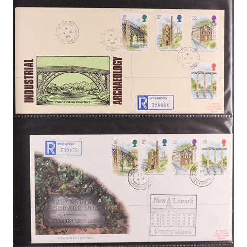 1847 - GB.FIRST DAY COVERS 1983 - 1995 with better CDS and Prestige booklet panes. Includes  1988 Linnean (... 